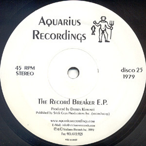 Darren Klementti - The Record Breaker EP | Aquarius Recordings (DISCO 25) - 2