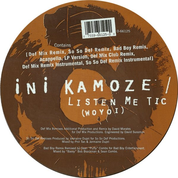 Ini Kamoze - Listen Me Tic (Woyoi) | EastWest Records America (0-66125) Ini Kamoze - Listen Me Tic (Woyoi) | EastWest Records America (0-66125)