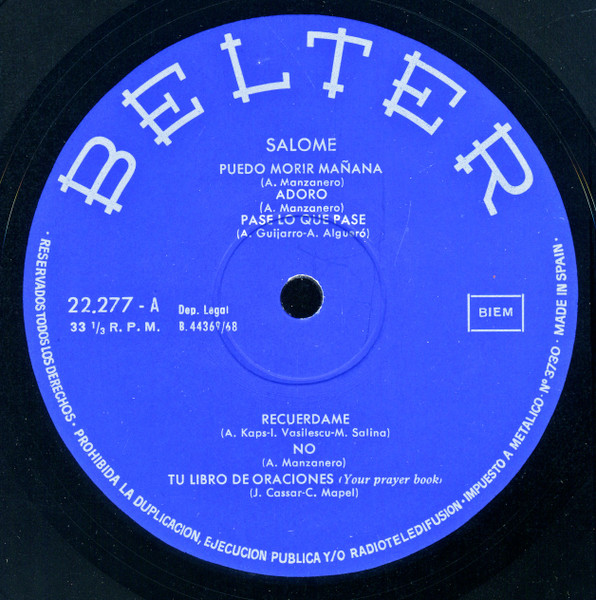 Salomé - Salomé | Belter (22.277) - 3