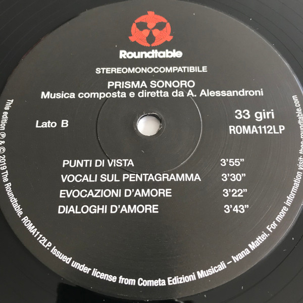 Alessandro Alessandroni - Prisma Sonoro | The Roundtable (ROMA112LP) - 4 Alessandro Alessandroni - Prisma Sonoro | The Roundtable (ROMA112LP) - 4