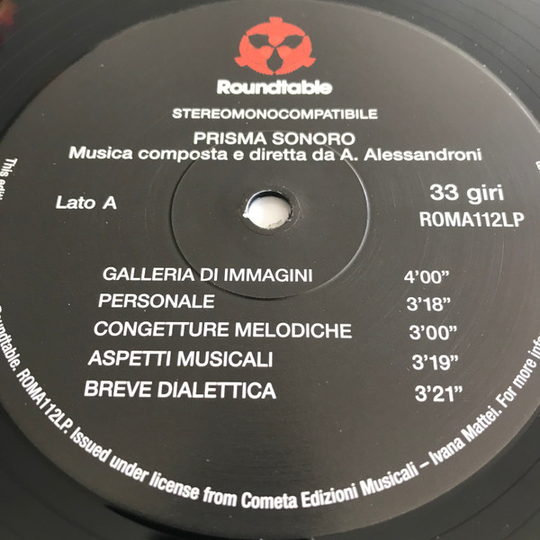 Alessandro Alessandroni - Prisma Sonoro | The Roundtable (ROMA112LP) - 3 Alessandro Alessandroni - Prisma Sonoro | The Roundtable (ROMA112LP) - 3