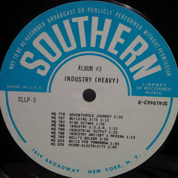 The Westway Studio Orchestra - Industry (Light), Industry (Heavy) | Southern Library Of Recorded Music (SLLP 3) - 4