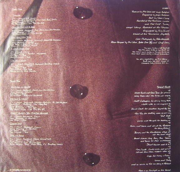 Phil Collins - No Jacket Required | WEA (251 699-1) - 6 Phil Collins - No Jacket Required | WEA (251 699-1) - 6