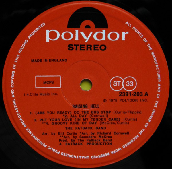 The Fatback Band - Raising Hell | Polydor (2391-203) - 4 The Fatback Band - Raising Hell | Polydor (2391-203) - 4
