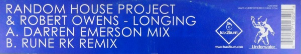 Random House Project & Robert Owens - Longing | Underwater Records (H2O 035E)
