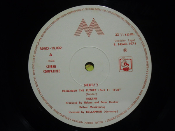 Nektar - Remember The Future | Mayo Fonografica, S.A. (MGD 19002) - 2