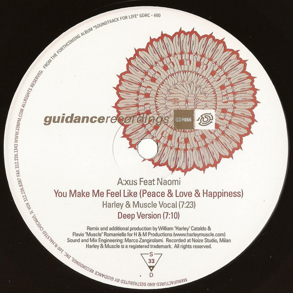 A:xus Feat. Naomi N' Sembi - You Make Me Feel Like (Peace & Love & Happiness) | Guidance Recordings (GDR 066)