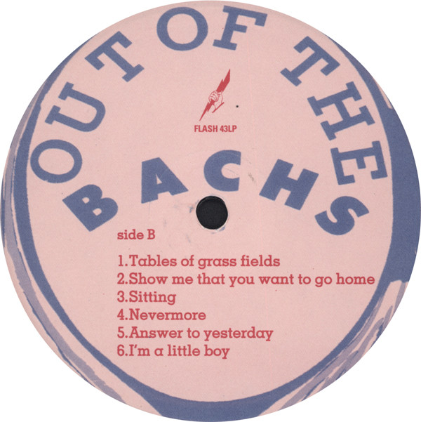 The Bachs - Out Of The Bachs | Flash (FLASH 43LP) - 2 The Bachs - Out Of The Bachs | Flash (FLASH 43LP) - 2