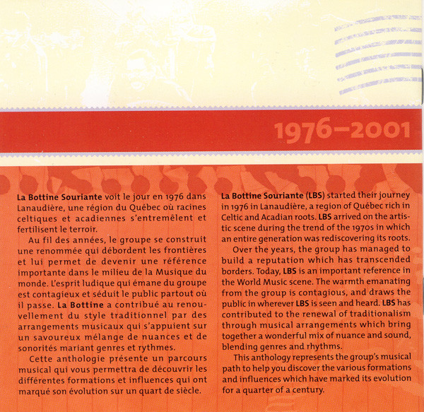 La Bottine Souriante - Anthologie | Mille-Pattes (6752 7 02041 2 2) - 3