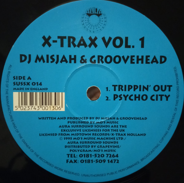 DJ Misjah & DJ Groovehead / DJ Misjah & DJ Tim - X-Trax Vol. 1 | Aura Surround Sounds (SUSSX 014)
