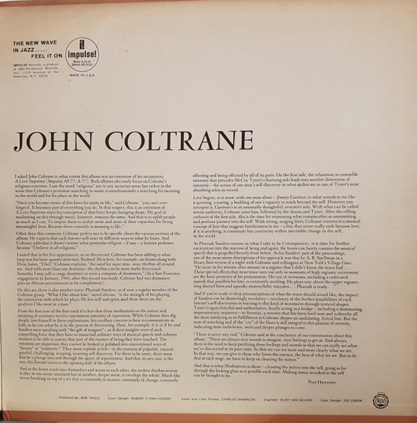 John Coltrane - Meditations | Impulse! (A-9110) - 3