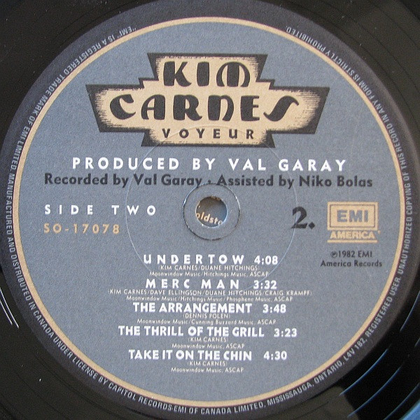 Kim Carnes - Voyeur | EMI America (SO-17078) - 4 Kim Carnes - Voyeur | EMI America (SO-17078) - 4