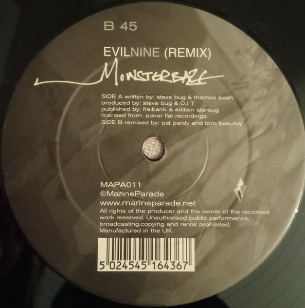 Steve Bug & DJ T. - Monsterbaze | Marine Parade (MAPA011) - main