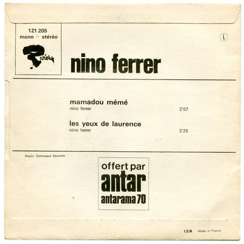 Nino Ferrer - Mamadou Mémé | Riviera (121 205) - 2