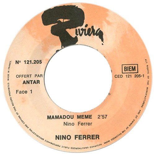 Nino Ferrer - Mamadou Mémé | Riviera (121 205) - 3