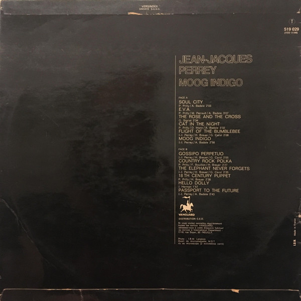 Jean-Jacques Perrey - Moog Indigo | Vanguard (519.029) - 2