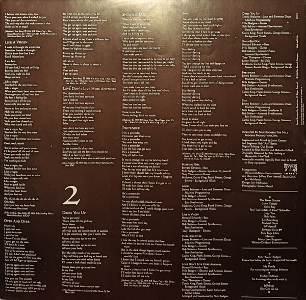 Madonna - Like A Virgin | Sire (25157-1) - 4 Madonna - Like A Virgin | Sire (25157-1) - 4