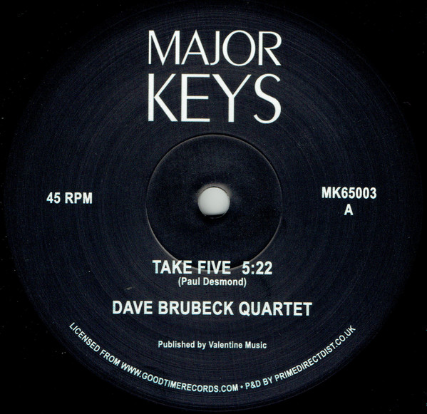 The Dave Brubeck Quartet - Take Five | Major Keys (MK65003)