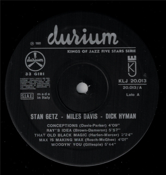 Stan Getz & Miles Davis - Here Are Stan Getz & Miles Davis At Their Rare Of All Rarest Performances Vol. 1 | Kings Of Jazz (KLJ-20013) - 3