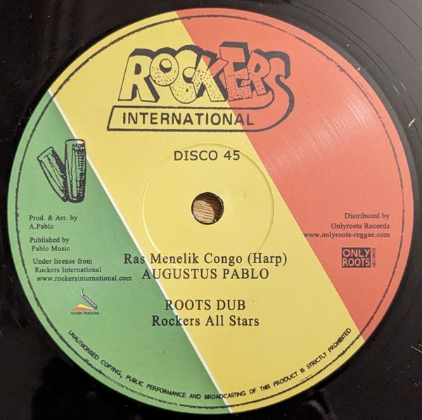 Paul Blackman , Augustus Pablo - Earth Wind & Fire / Ras. Menilik Congo (Harp) | Onlyroots Records (ORD31) - 2