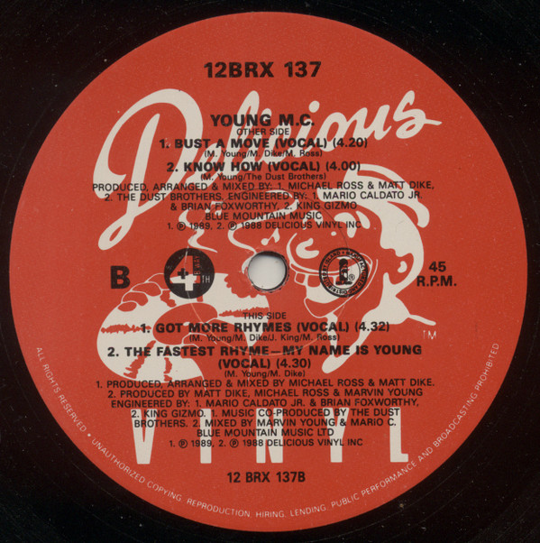 Young MC - Bust A Move | 4th & Broadway (12 BRX 137) - 4