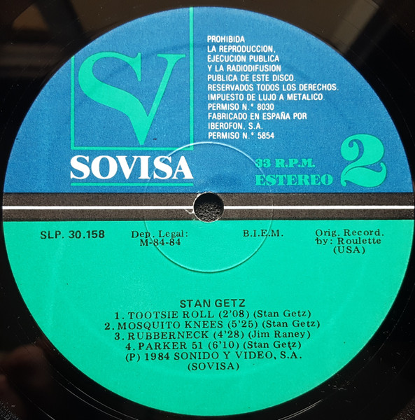 Stan Getz - Stan Getz | Roulette (SLP 30.158) - 4