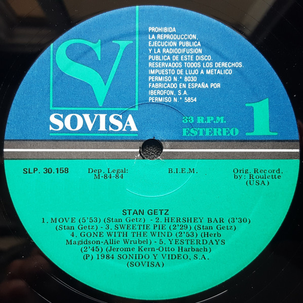 Stan Getz - Stan Getz | Roulette (SLP 30.158) - 3