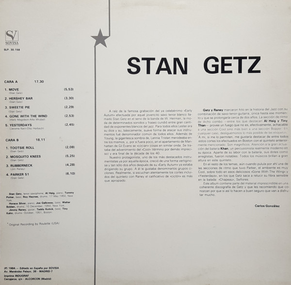 Stan Getz - Stan Getz | Roulette (SLP 30.158) - 2