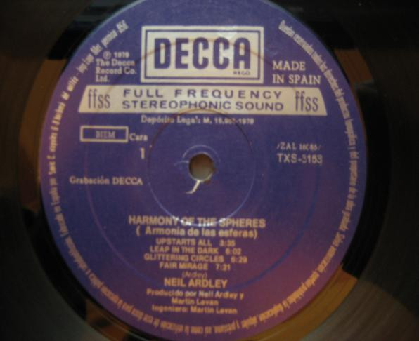 Neil Ardley - Harmony Of The Spheres (Armonía De Las Esferas) | Decca (TXS-3153) - 3