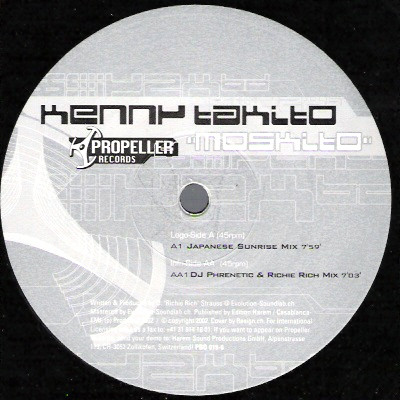 Kenny Takito - Moskito | Propeller Records (PRO 019-6)