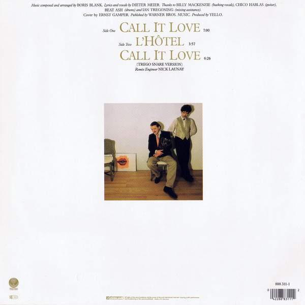 Yello - Call It Love | Vertigo (888 311-1) - 2