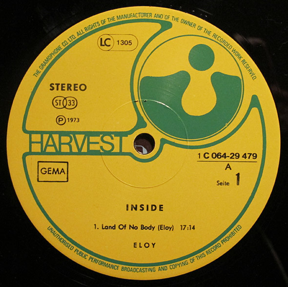 Eloy - Inside | Harvest (1C 064-29 479) - 4