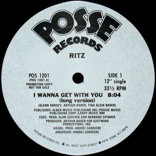 Ritz - I Wanna Get With You | Posse Records (POS 1201)