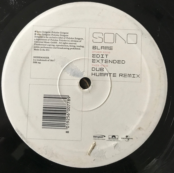 Sono - Blame | NoiseMaker (NM 033)