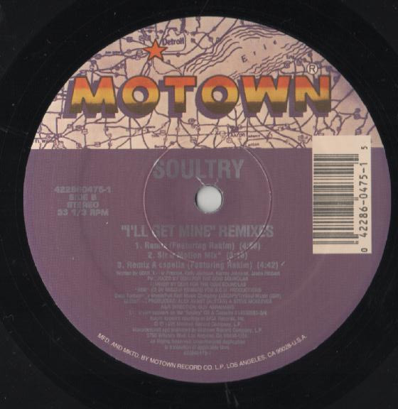 Soultry - Cash Money / I'll Get Mine (Remixes) | Motown (422 860 475-1) - 2 Soultry - Cash Money / I'll Get Mine (Remixes) | Motown (422 860 475-1) - 2
