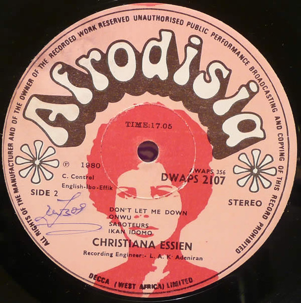 Christy Essien Igbokwe - Give Me A Chance | Afrodisia (DWAPS 2107) - 4