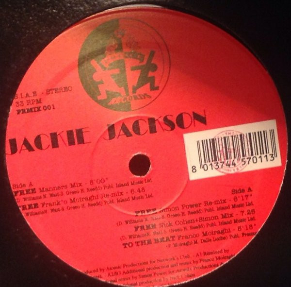 Jackie Jackson - Free | Prince Records (PRMIX 001) - main