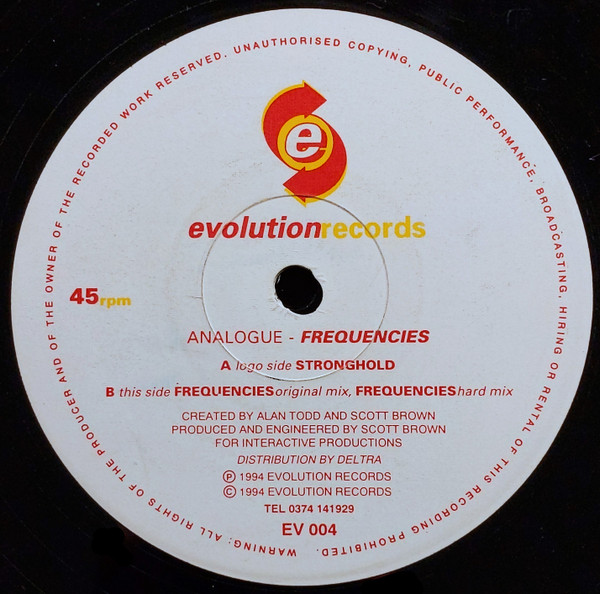 Analogue - Frequencies | Evolution Records (EV 004)