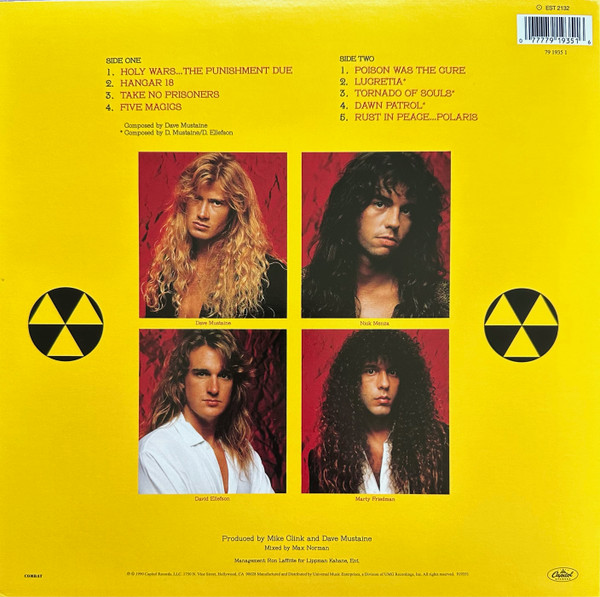 Megadeth - Rust In Peace | Capitol Records (EST 2132) - 2