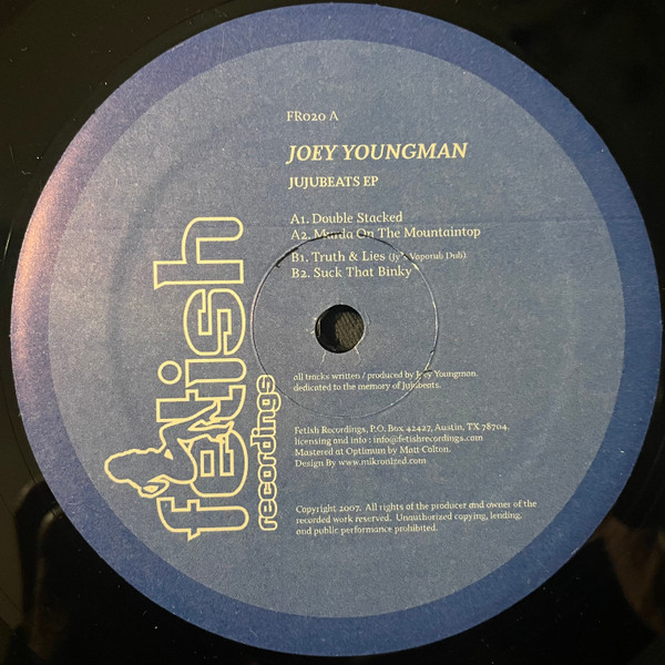Joey Youngman - Jujubeats EP | Fetish Recordings (FR020)
