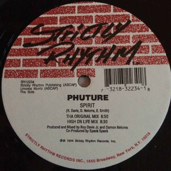 Phuture - Spirit | Strictly Rhythm (SR12234)