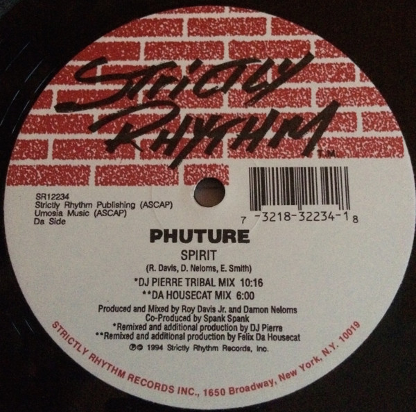 Phuture - Spirit | Strictly Rhythm (SR12234) - 2 Phuture - Spirit | Strictly Rhythm (SR12234) - 2