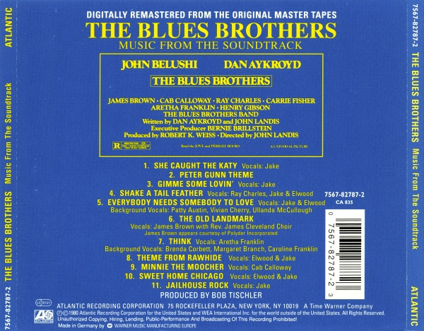 The Blues Brothers - The Blues Brothers (Music From The Soundtrack) | Atlantic (7567-82787-2) - 2