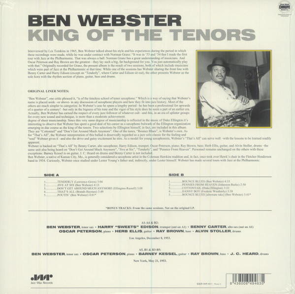 Ben Webster - King Of The Tenors | Jazz Wax Records (JWR 4511) - 3
