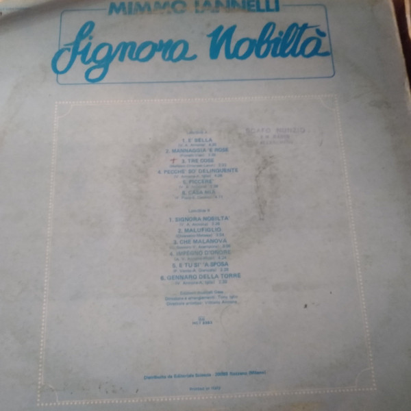 Mimmo Iannelli - Signora Nobiltà | Hilton Records (HLP 2353) - 2 Mimmo Iannelli - Signora Nobiltà | Hilton Records (HLP 2353) - 2