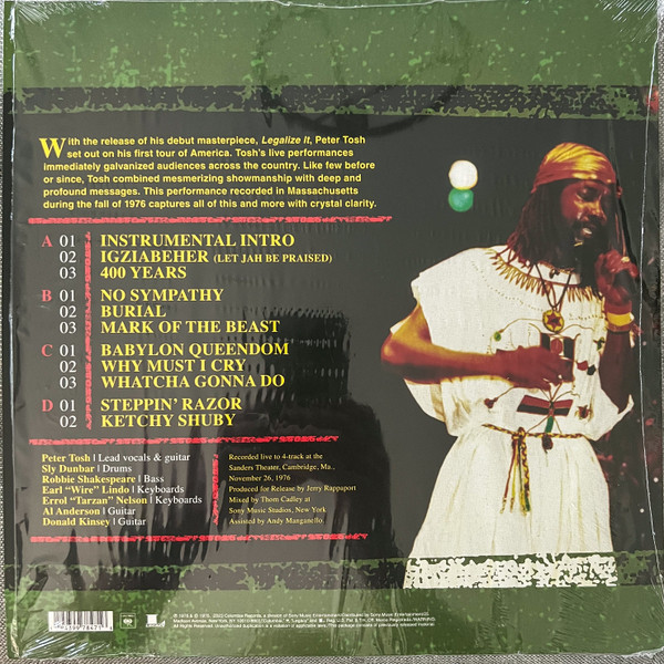 Peter Tosh - Live & Dangerous: Boston 1976 | Columbia (19439978471)