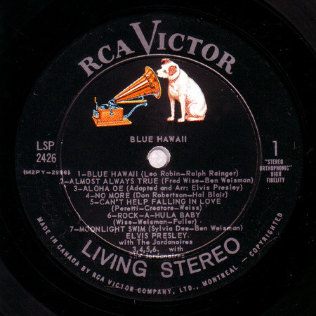 Elvis Presley - Blue Hawaii | RCA Victor (LSP-2426) - 3