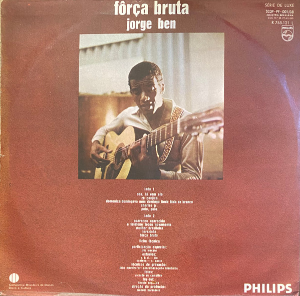Jorge Ben - Fôrça Bruta | Philips (R 765.121 L) - 2