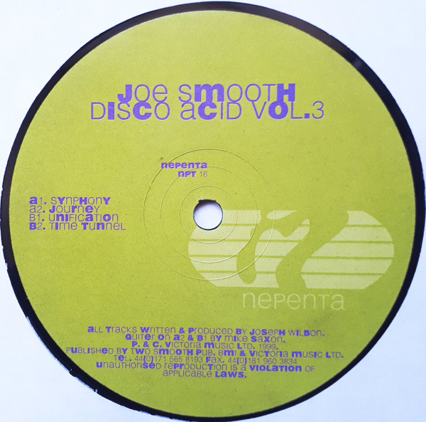 Joe Smooth - Disco Acid Vol. 3 | Nepenta (NPT 16)