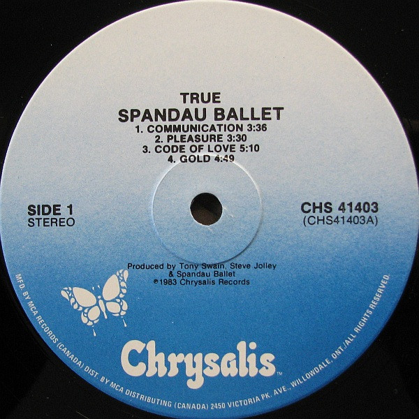 Spandau Ballet - True | Chrysalis (CHS 41403) - 2 Spandau Ballet - True | Chrysalis (CHS 41403) - 2